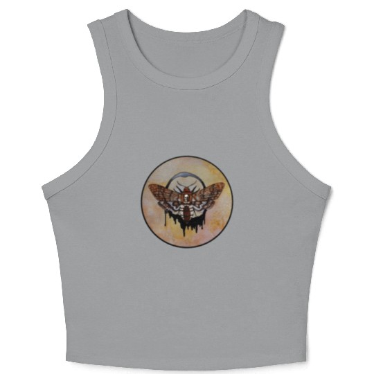 Death'S Head Hawk Moth Crop Tank Top