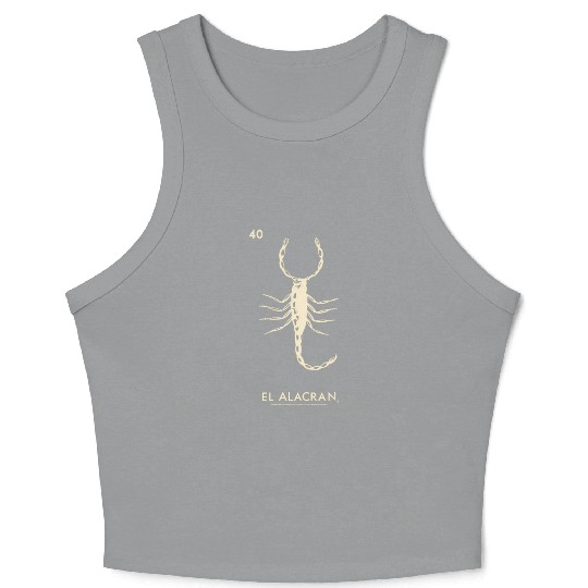 Loteria El Alacran Scorpion Crop Tank Top