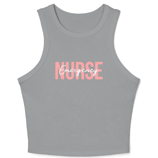 Er Nurse Emergency Room Nurse Registered Nurse Crop Tank Top