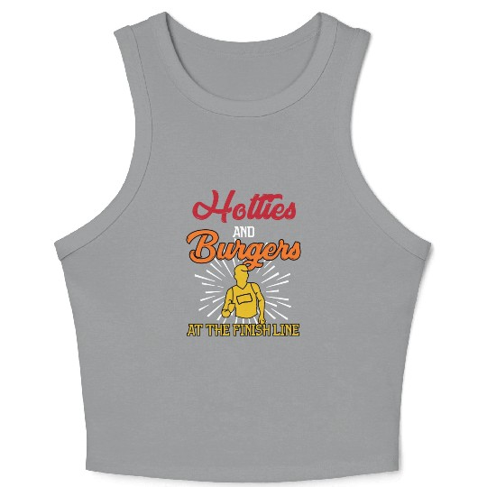 Funny Marathon Running And Cross Country Runner Crop Tank Top