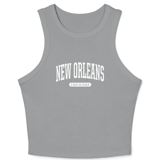 New Orleans Style La Us Crop Tank Top