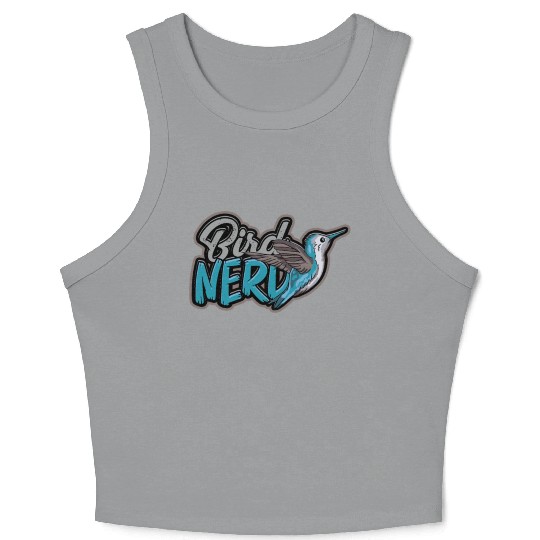 Bird Desig for Birdwatcher Bird Nerd Lover Bird Crop Tank Top