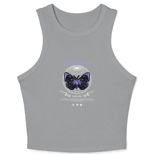 Butterfly Evolution Crop Tank Top