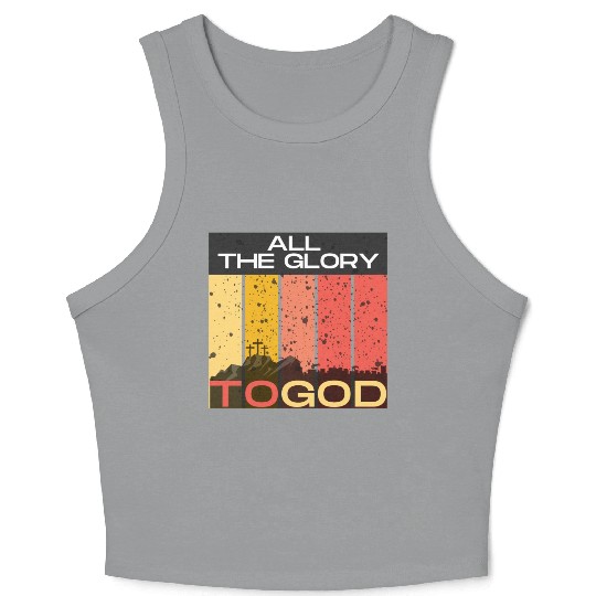 All The Glory to God Crop Tank Top