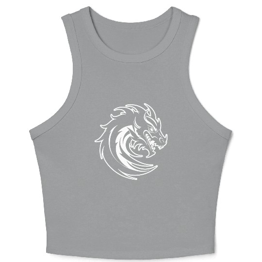 Dragon Mythical Fantasy Serpent Crop Tank Top