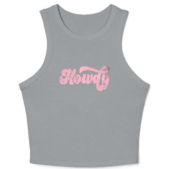 Howdy Rodeo Western Cory Southern Cowgirl Crop Tank Top