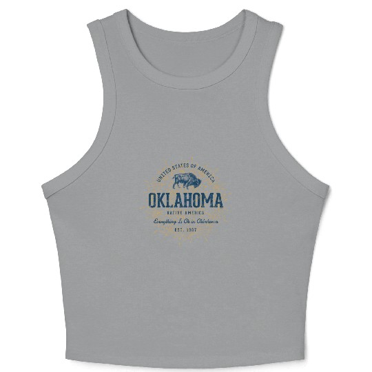 State Of Oklahoma Crop Tank Top