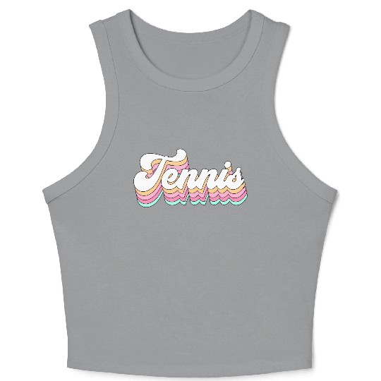 Tennis Pastel Aesthetic Forn Crop Tank Top
