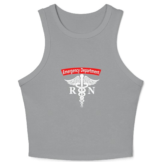 Emergency Department Nursing Er Registered Nurse Crop Tank Top