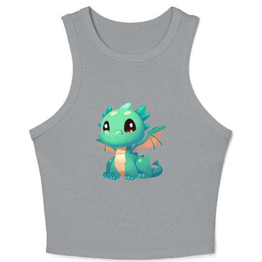 Puppy Dragon Crop Tank Top