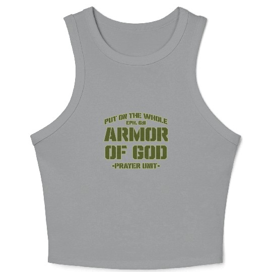 Put On The Whole Armor Of God Prayer warrior Crop Tank Top