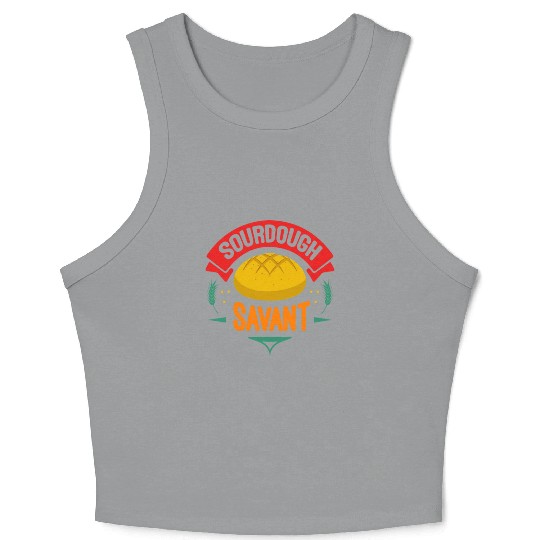 Sourdough Savant Bread Baker Crop Tank Top