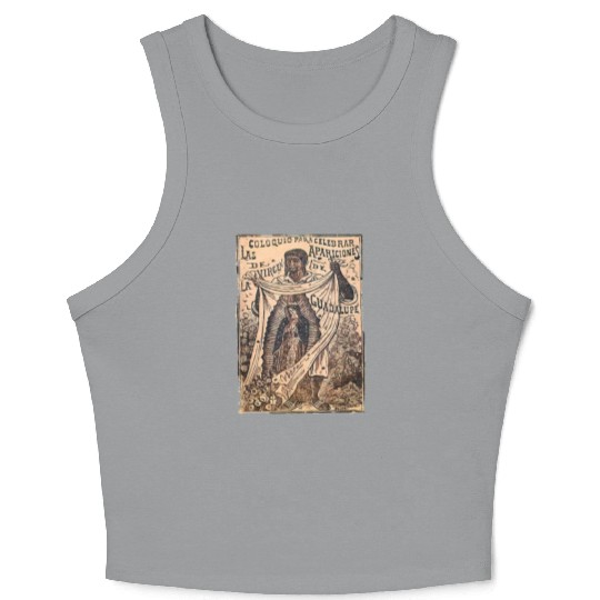 St Juan Diego Our Lady of Guadalupe Vintage Mary C Crop Tank Top