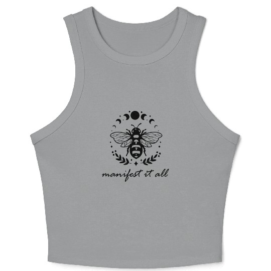 Manifest It All Moon Phase Manifestation ritual Crop Tank Top