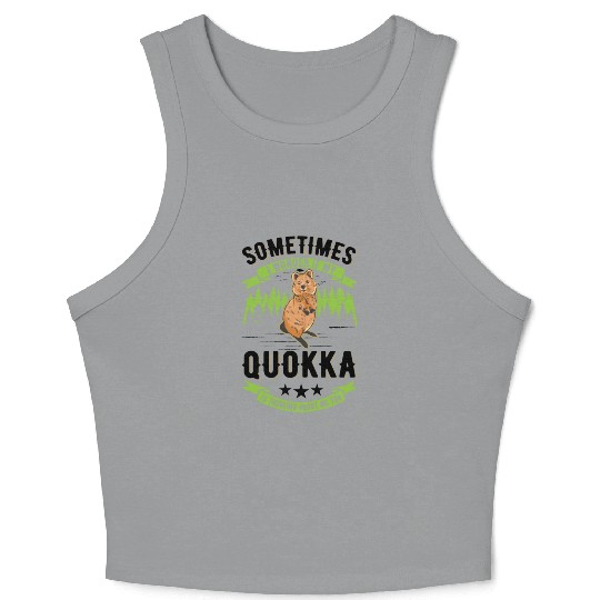 Quokka Gift Short-tailed Kangaroo Crop Tank Top