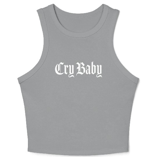 Cry Baby Old English Crop Tank Top