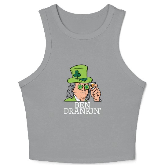 Ben Drankin Saint Paddys St Patric Day Crop Tank Top