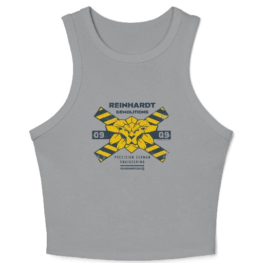 Overwatch 2 Reinhardt Demolitions Icon Logo Crop Tank Top