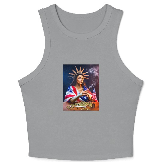 Mary Jane Liberty Crop Tank Top