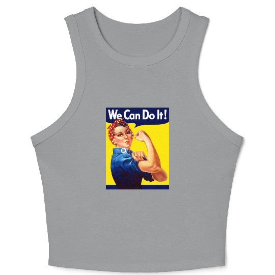 Rosie The Riveter We Can Do It Crop Tank Top