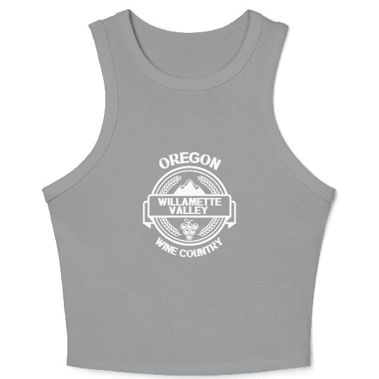 Oregon Wine Cory Willamette Valley Travel Crop Tank Top