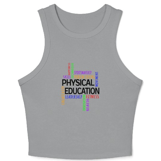 Physical Education Pe Gym Teacher Sport Crop Tank Top