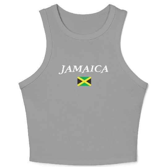Jamaica Caribbean National Flag Of Jamaica Crop Tank Top