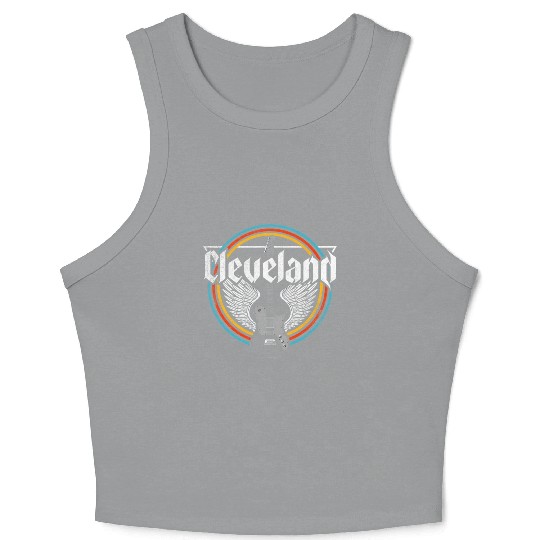 Cleveland Ohio Rock Music Crop Tank Top