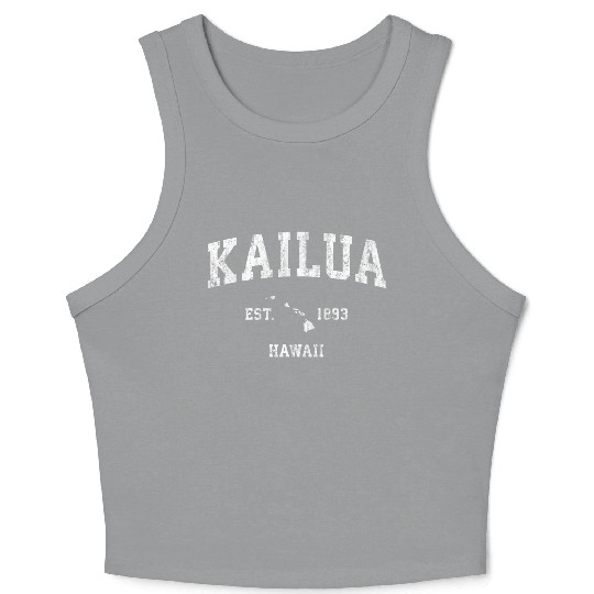Kailua Hawaii Hi Athletic Sports Crop Tank Top