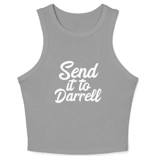 Send It To Darrell La-La Crop Tank Top