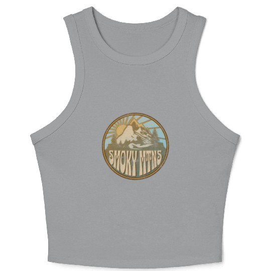 Great Smoky Moains Nature Moains Hiking Crop Tank Top