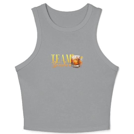 Team Bourbon Stag Party Women Bartender Crop Tank Top