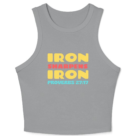 Iron Sharpens Iron nature Crop Tank Top