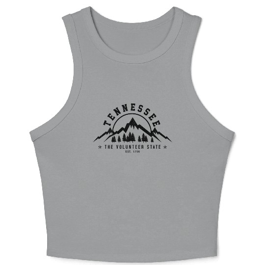Tennessee The Voleer State Est 1796 hville Crop Tank Top