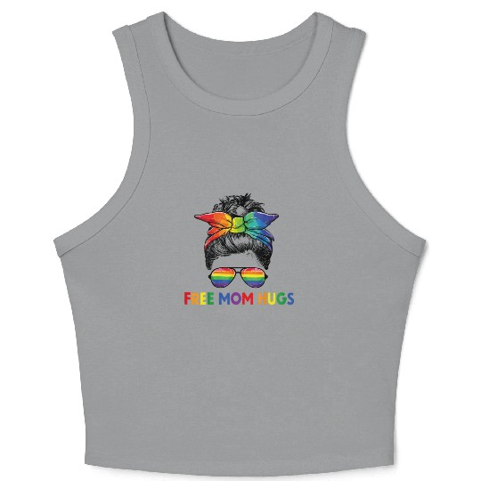 Free Mom Hugs LGBT Pride Free Brother Hugs Crop Tank Top