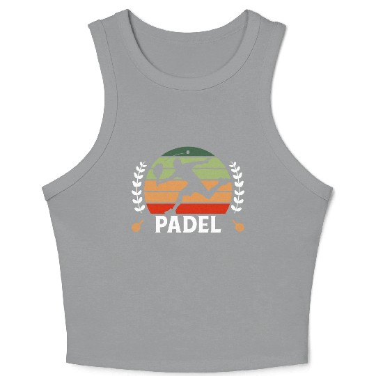 Padel Tennis Paddle Paddleball Padel Platform Crop Tank Top