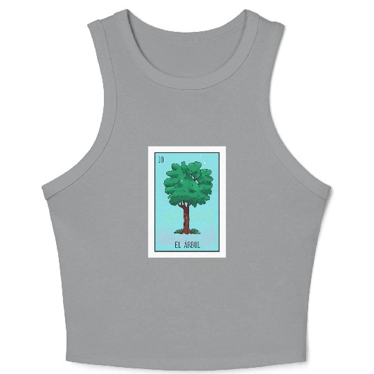 El Arbol Lottery Card The Tree Card Mecan Crop Tank Top