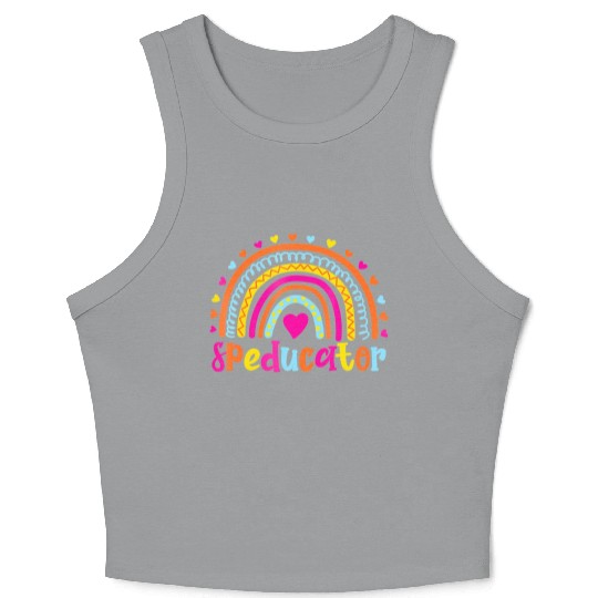 Speducator Special Education Teacher Sped Ed Crop Tank Top