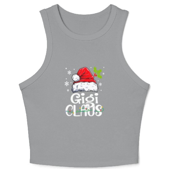 Gigi Claus Family Pj Crop Tank Top