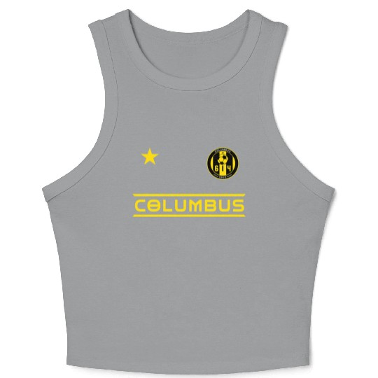 Columbus Ohio 614 Starer Crop Tank Top