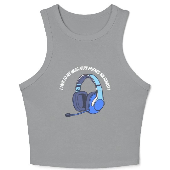 Gamer Imaginary Friends Crop Tank Top
