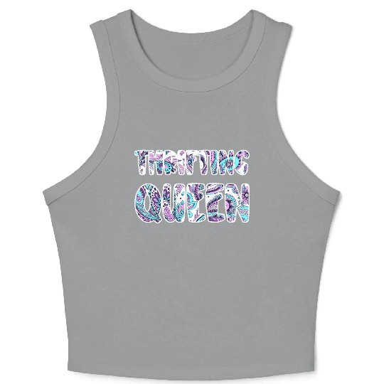Thrifting Queen paisley Crop Tank Top