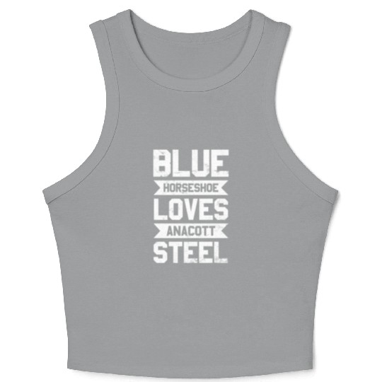 Blue Horseshoe Loves Anacott Steel Crop Tank Top