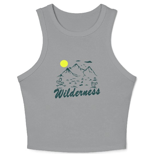 Wilderness Hiking Nature Lover Crop Tank Top