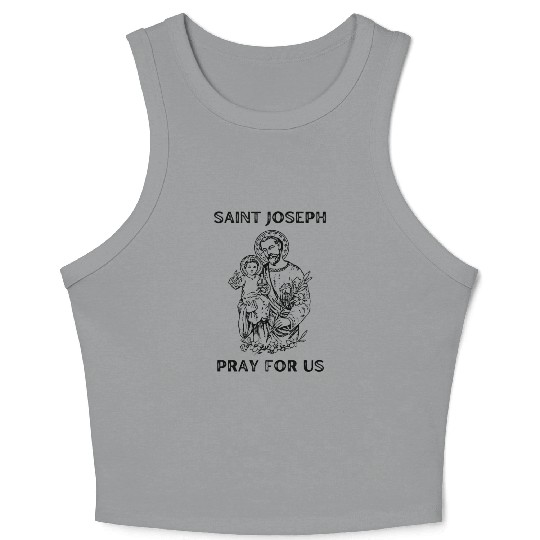 Saint Joseph All Saints Day St Joseph Catholic Crop Tank Top