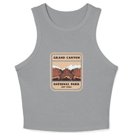 Grand Canyon National Park Vintage Style Crop Tank Top