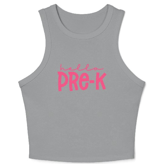 Pre K pink Crop Tank Top