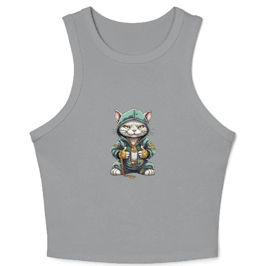 Hip-Hop Kitty - Money Moves Crop Tank Top