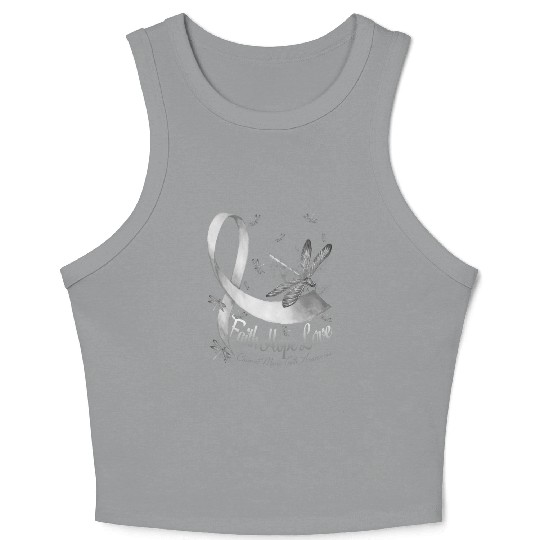 Faith Hope Love Charcot Marie Tooth Awareness Crop Tank Top