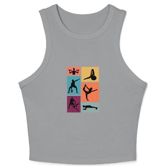 Fitness Exercise Workout Gym Crop Tank Top